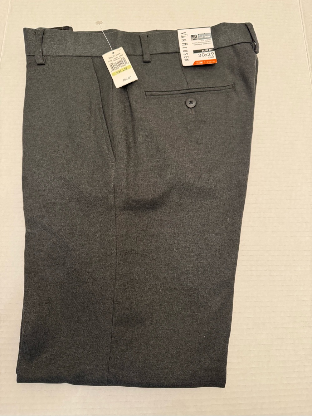 Van Heusen Men's Dress Pants in Charcoal Gray